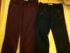 Two pants (black and magneta)