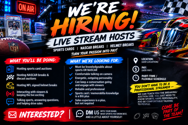 Live Stream Sales Rep. Sports