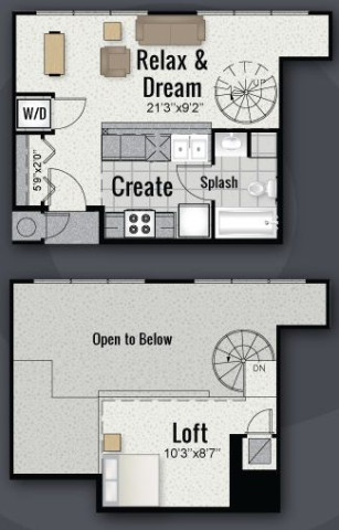 Lease Takeover - Axis West Campus Lofted Studio near Shoal Creek