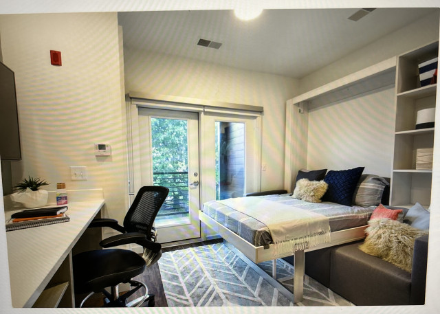 Spring 2026 Sublease for Spring Semester at The Hub on Campus Murphy A Standard Single, Single-private, Balcony