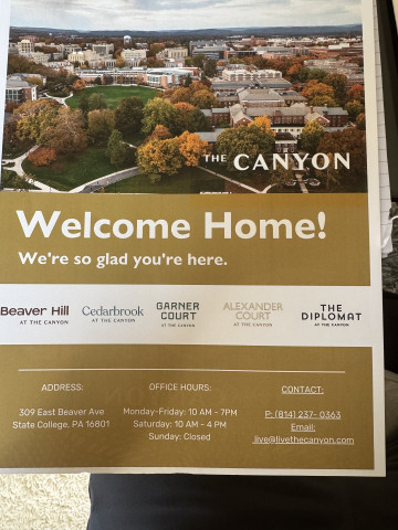 1BR at The Canyon Available 25-26