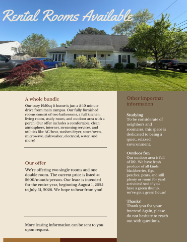 UD college student housing