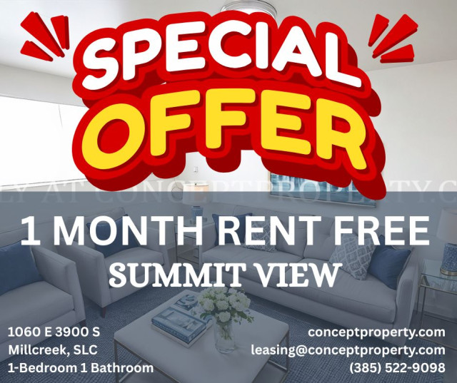 *** 1 MONTH FREE *** Spacious retreat in Millcreek offers the peaceful privacy you’ve been searching for!